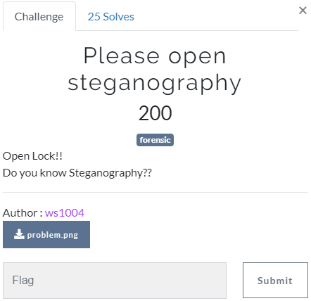  [Forensic] N00bCTF multimedia forensic Please open steganography