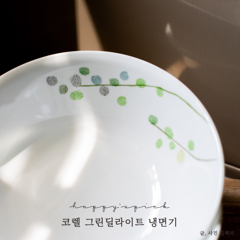 코렐 여름철 사용하기 좋은 그린 딜라이트 냉면기