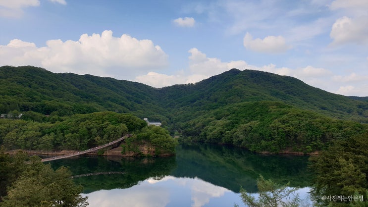  경기도 가볼만한곳 파주 마장호수 출렁다리, 레드브릿지 카페 주차장 정보