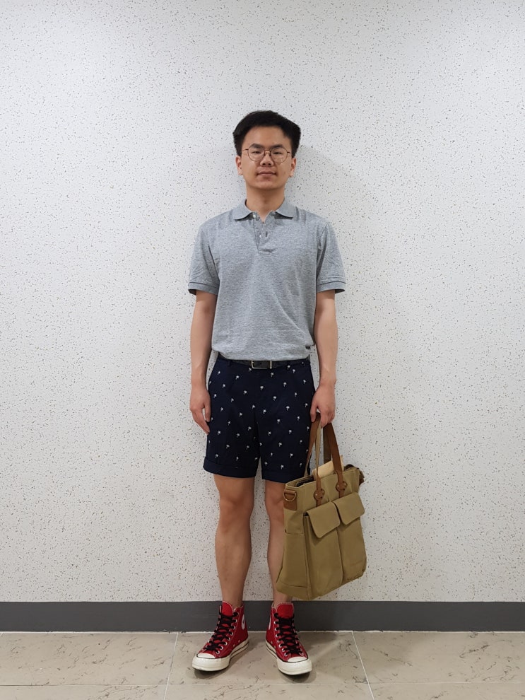  조커윤 데일리룩166 유니클로폴로카라티 컨버스척테일러 h&m반바지