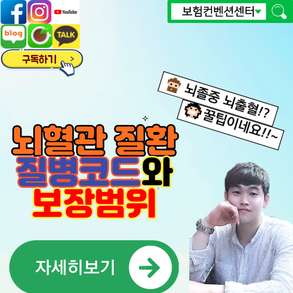  뇌혈관질환의 범위와 뇌출혈과 뇌졸중의 보장은?
