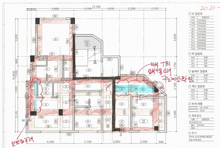 다가구 2층바닥구조 "거더" "빔(전이보)" 확인의 중요성 용인 역북동 다가구 사례로 제이앤피플 건축사사무소에서 소개합니다.