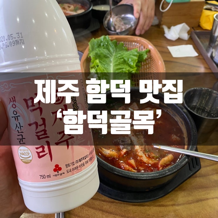  제주 함덕 골목 해장국 내장탕 함덕해수욕장 현지인 추천 맛집 (feat.제주막걸리)