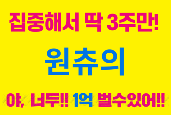강의에서 얻을 수 있는 것(원츄님 야너두 정규강의 후기) 강의에서 얻을 수 있는 것(원츄님 야너두 정규강의 후기)