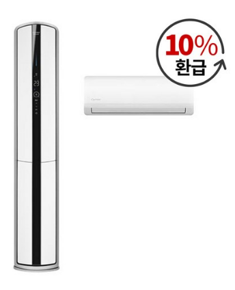  으뜸 효율 10%환급-투인원(2IN1) 에어컨 - 캐리어 The Premium AI 에어로18단 멀티 에어컨 AMC16VA2MFWGH 방문설치