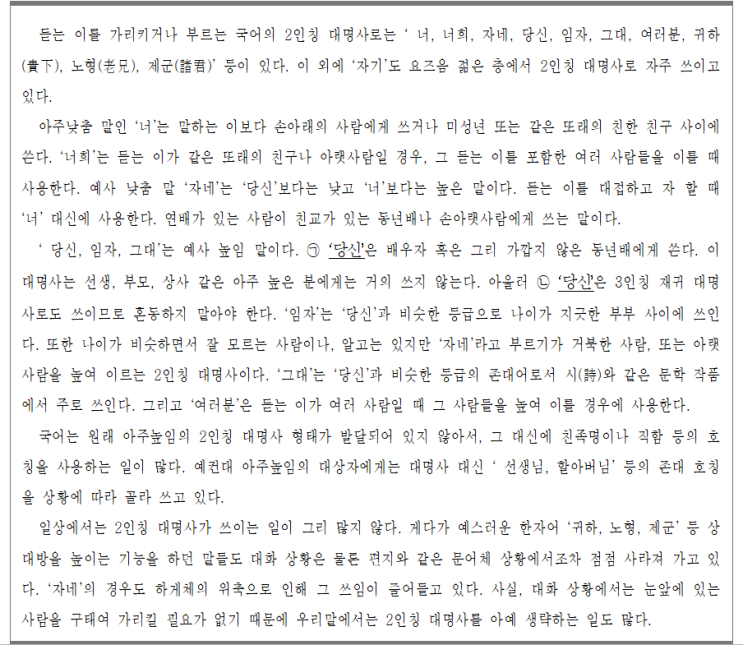  미대재수학원 국어-화작문149(문법 지문)