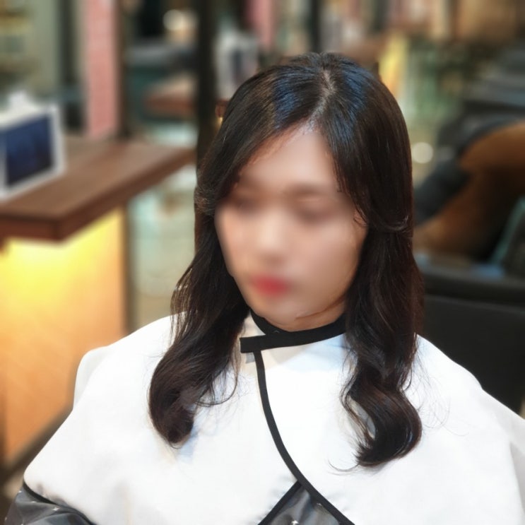  긴머리 굵은 웨이브펌 볼륨매직셋팅 추천드려요 강동구미용실 크림헤어