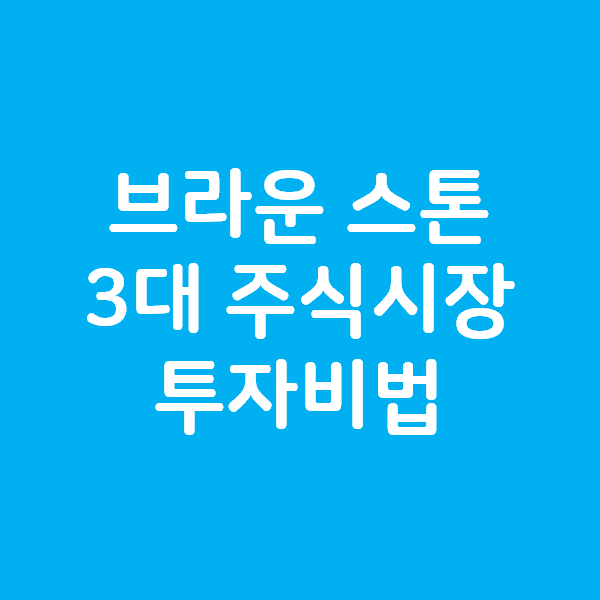  브라운 스톤의 3대 투자비법 - 독점 기업, 낮은 PER, 나 빼고는 모두 적이다