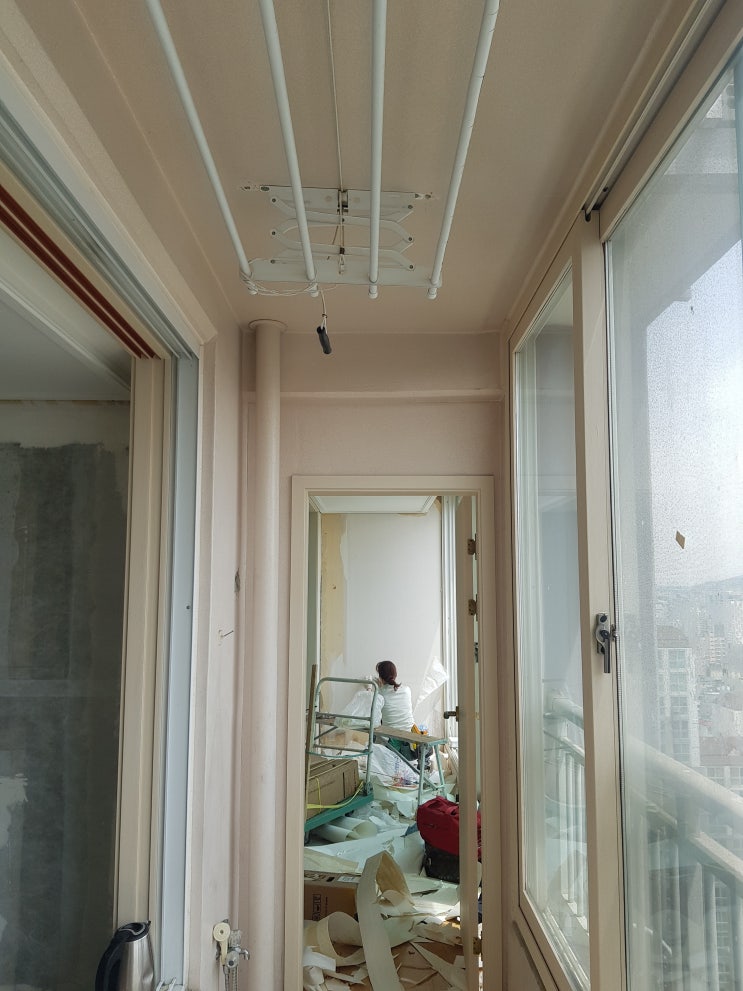  (  군포 탄성코트  ) 경기도 군포 무지개 마을 대림 구축 아파트 친환경 베란다 탄성코트 시공 후기