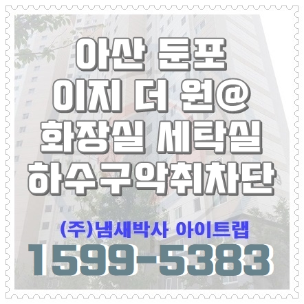 아산하수구냄새차단 화장실 세탁기 모기 해충차단(천안, 대전)
