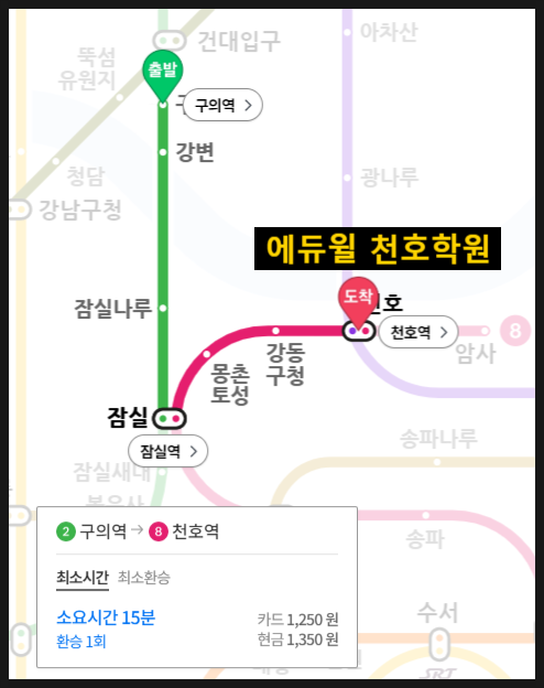  [광진구 공인중개사학원] 구의역 에서, 에듀윌 공인중개사학원 가는 방법