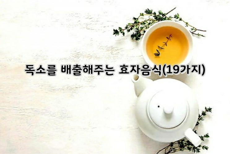 독소를 배출해주는 효자음식(19가지) 독소를 배출해주는 효자음식(19가지)
