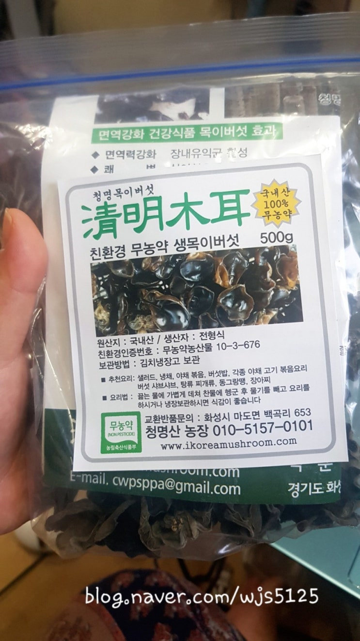  <목이버섯요리법> 건목이버섯 생목이 레시피, 효능, 보관방법