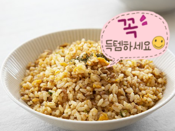  [간단한끼] 요리하면서도 땀이 나버리는 요즘,,! 간단하게 하지만 맛있게 풀무원황금밥알  (포크스크램블)