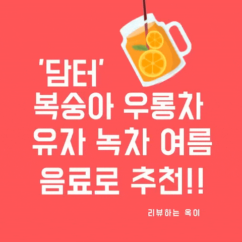  담터 평중 복숭아 우롱차 유자녹차 여름 음료로 추천!!
