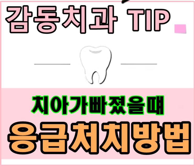  치과응급처치방법-이가빠졌을때