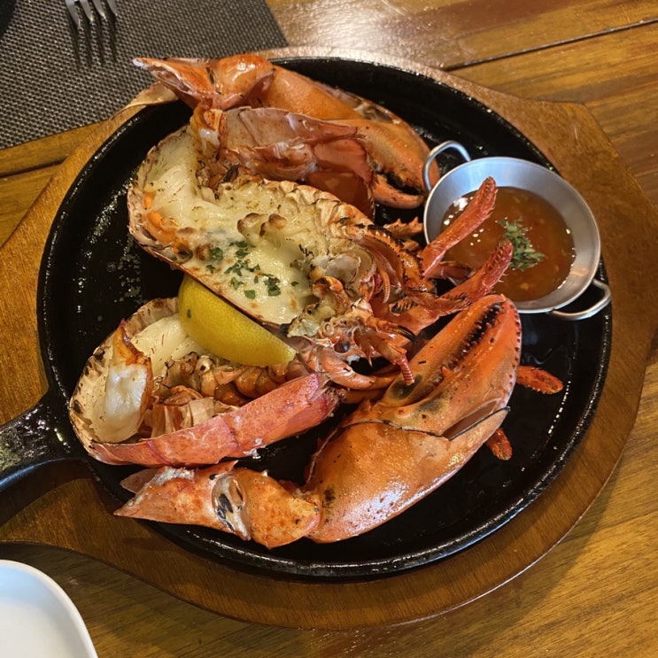  제주공항 레스토랑 랍스타 소렉에서