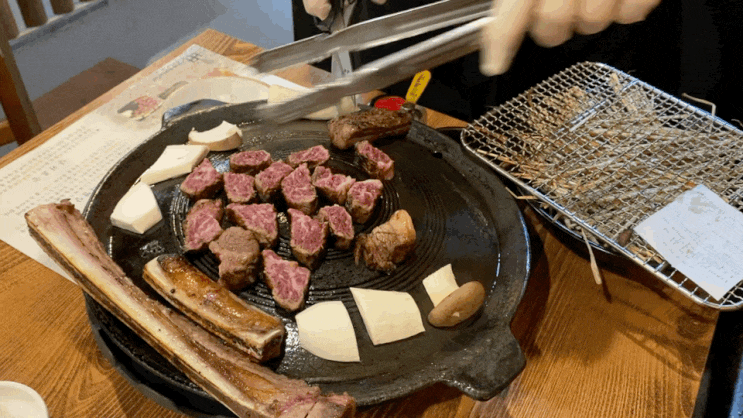  BK볏짚직화구이 ; 장안동 맛집, 볏짚 우대갈비
