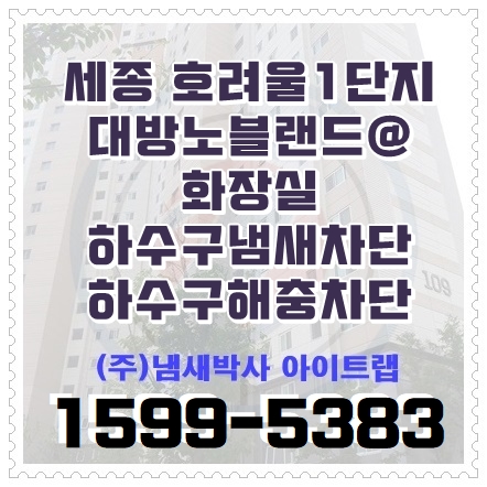 세종하수구냄새 화장실모기차단 냄새해충방지 냄새박사 아이트랩(대전/청주)