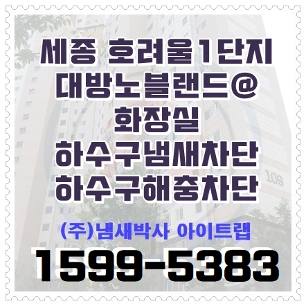  세종하수구냄새 화장실모기차단 냄새해충방지 냄새박사 아이트랩(대전/청주)