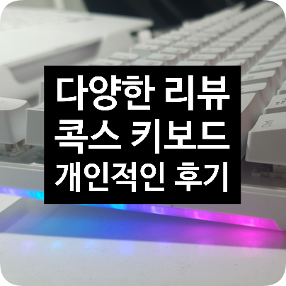  다양한 Review) 생각보다 마음에 든 내 키보드! (광고 글 아닙니다)