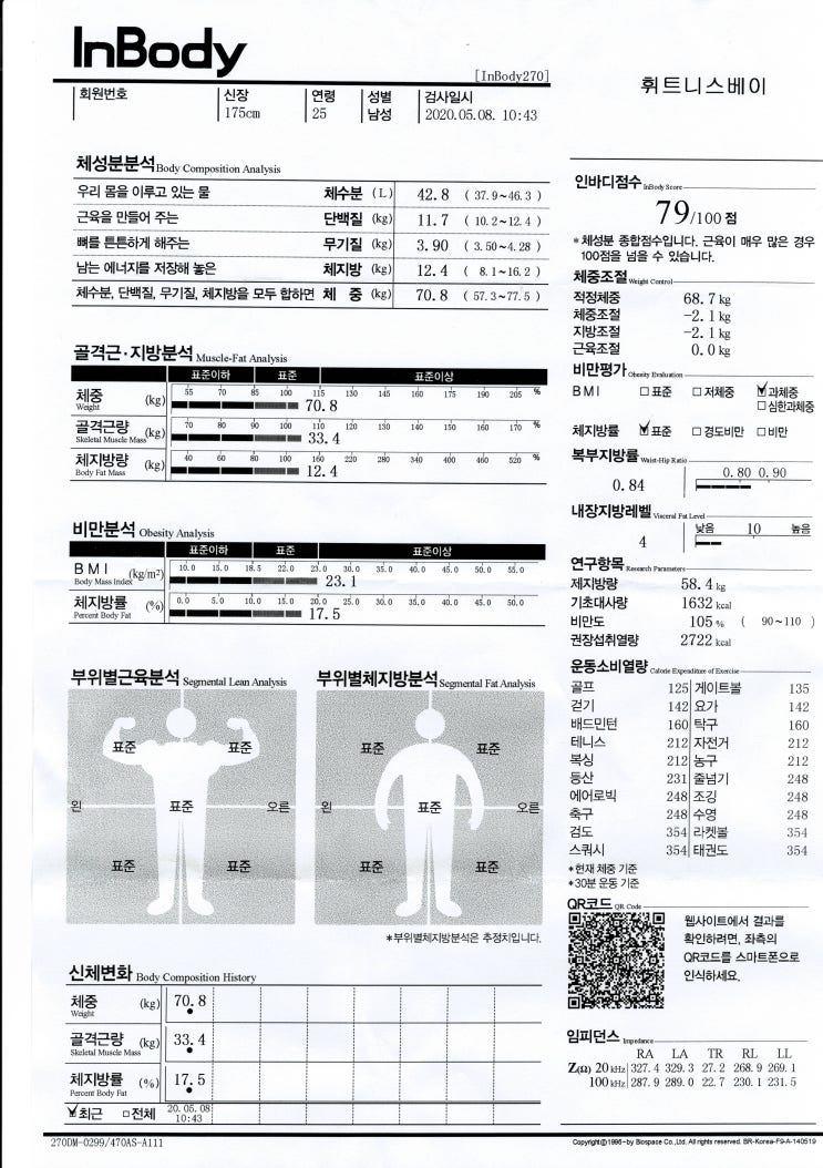 인바디 기록하기