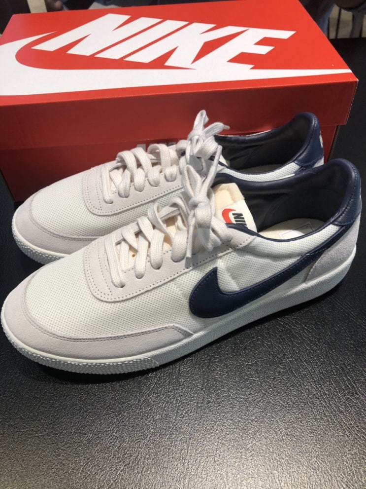  남자친구 깔끔한 운동화 추천 :: NIKE KILLSHOT 네이비 (트레비앙직구 / 나이키킬샷사이즈팁)