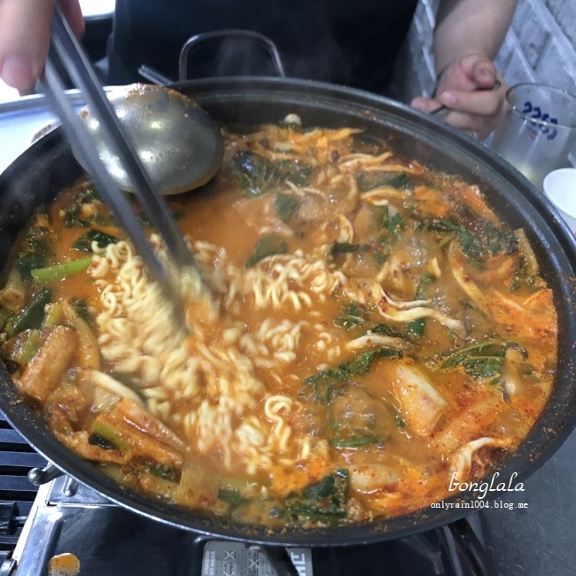  부평 맛집 / 불타는 주먹다짐 (곱창전골)