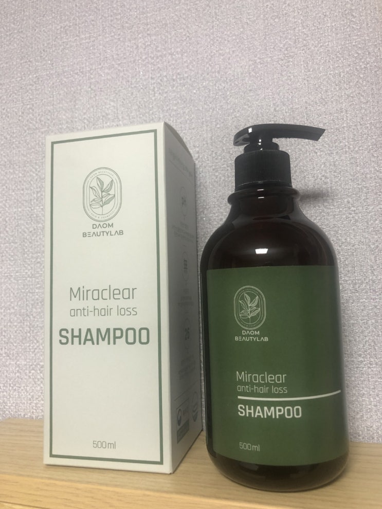  다옴뷰티랩 에서 구입한 "두피샴푸" 미라클리어 탈모증상완화 기능성 샴푸 500ml 사용 후기 !!