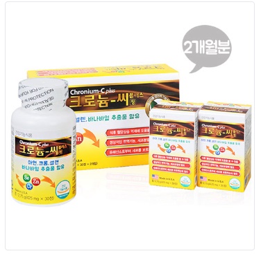  크로늄씨 플러스정 425mg x 30캡슐X2통(2개월분)