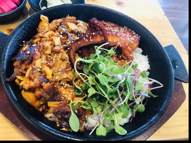  강화도초입 길상면 분위기 좋은 맛집!돌문어 덮밥이 맛있는 정원식탁 /카페 숲길따라