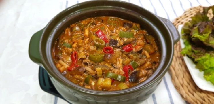  가지느타리강된장찌개 (가지&느타리요리) 만드는법