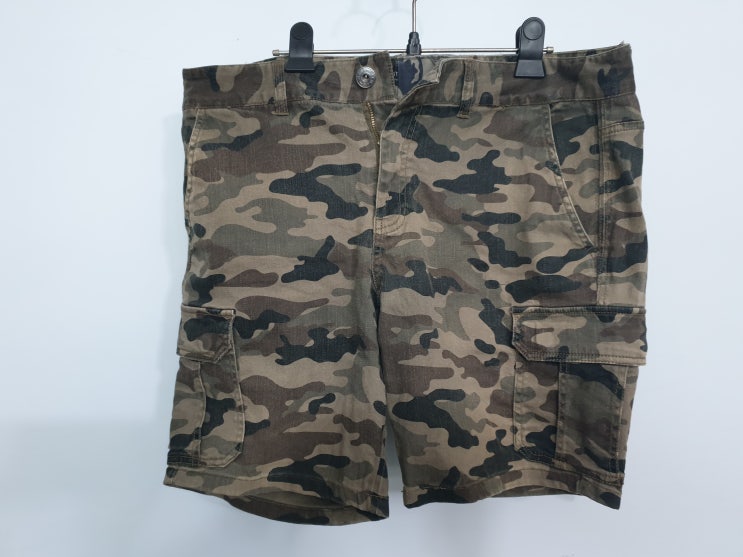  군복무늬 밀리터리룩 바지염색