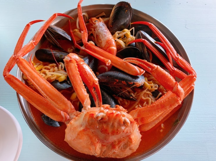  사근진해변 맛집 강릉 홍게라면으로 해장하자!!