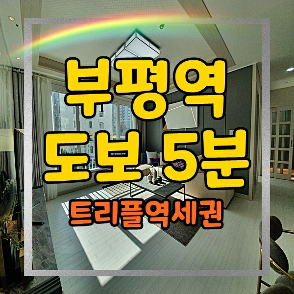  채광좋은 부평신축아파트 인천 부평역이 걸어서5분