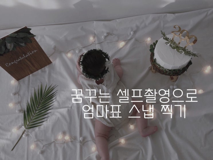  [200일] 꿈꾸는 셀프촬영으로 엄마표 스냅 찍기