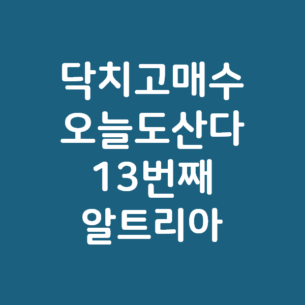  올랐다 내렸다 신경쓰지 말고 삽니다 - 알트리아 주가 배당