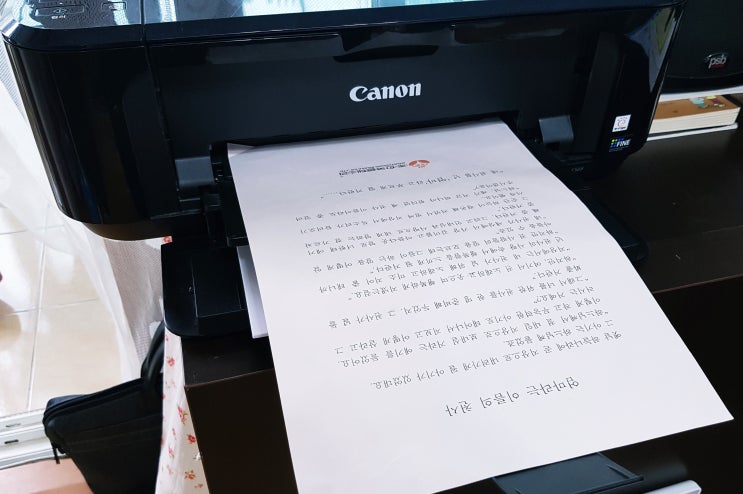  가정용 프린터기 2년반째 사용기 편하게 저렴히 쓰기 좋은 캐논 E569잉크