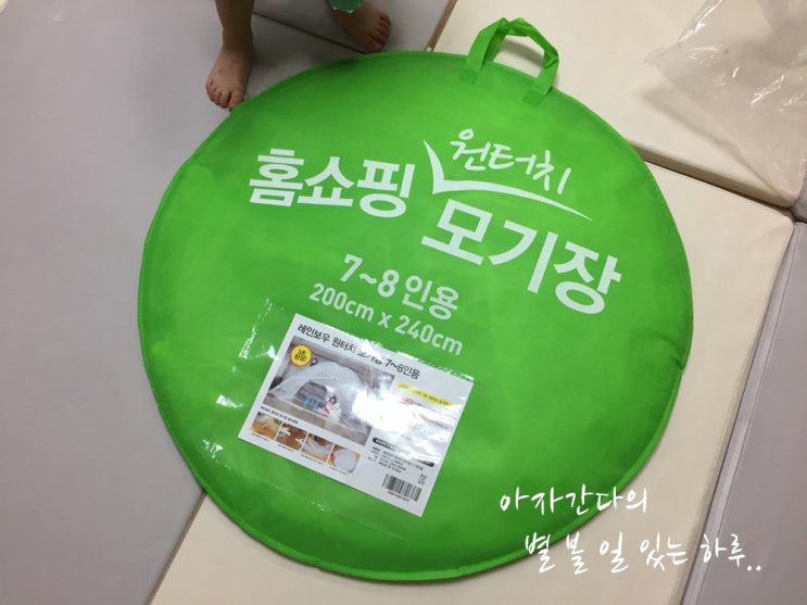  올 여름 모기와의 전쟁 대비 아이템 레인보우 원터치 모기장