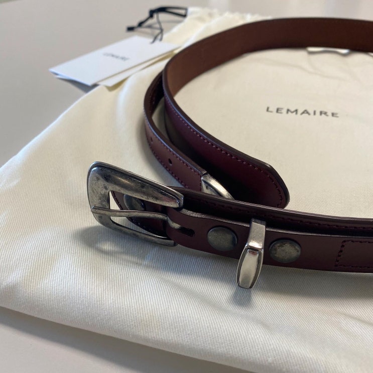  르메르(LEMAIRE) 미니멀 웨스턴 벨트 브라운 REVIEW / 20SS / BELT / 벨트추천 / 남자벨트