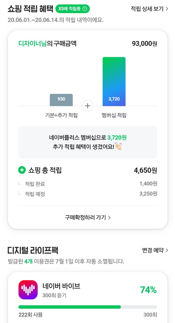 네이버플러스멤버십 적립금 5배 엄청난 혜택 네이버플러스멤버십 적립금 5배 엄청난 혜택