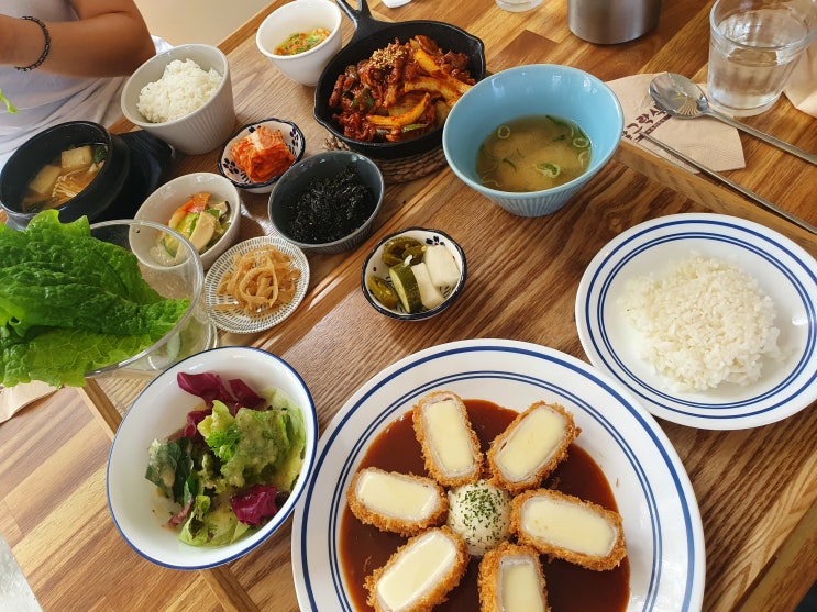 함덕맛집 달그락식탁 치즈돈까스와 제육볶음