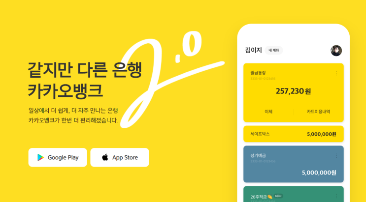  카카오뱅크 5분 만에 마이너스통장 2.47%  ~ 정말?