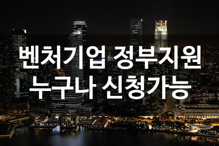 벤처기업 정부지원 키포인트는?