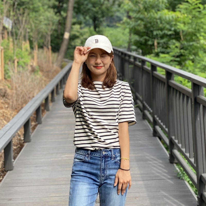 여자 여름 코디 간단하게 세인트제임스 깔끔한 기본티셔츠 네이버 블로그