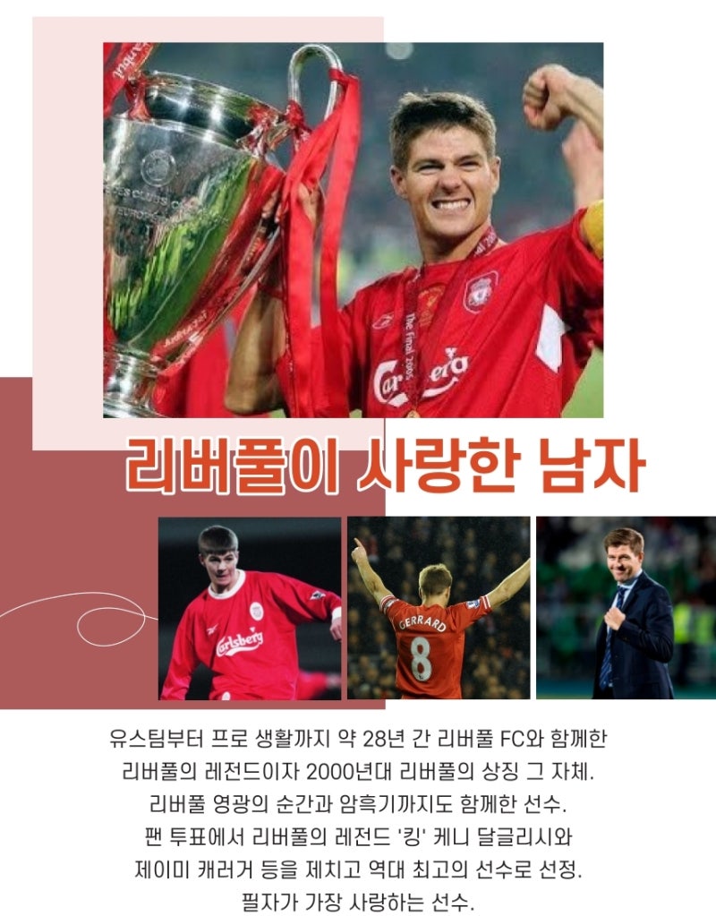이것만 알면 당신도 리버풀 팬이 될 수 있다! 클롭감독, 스쿼드, 콥, YNWA 캡틴 스티븐제라드 : 네이버 블로그, image size:800x1023