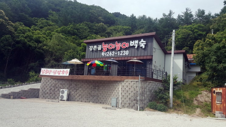  [강촌 맛집] 강촌골 능이능이 백숙에서 아침식사로 닭곰탕 한 그릇~