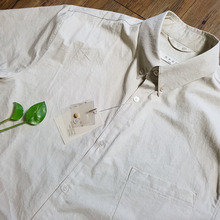  노운 반팔 셔츠 button down shirt  상세리뷰!
