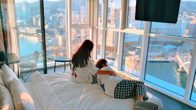  부산호캉스 라발스호텔 오션뷰가 마치 외국같..