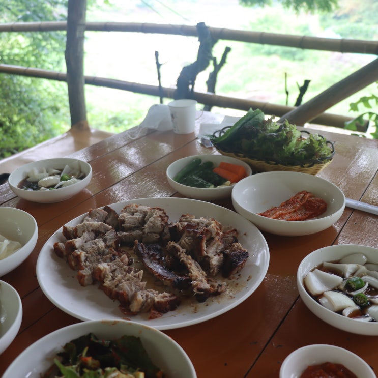  대구 현풍 비슬산 맛집 "바우산장" 돼지바베큐 겉바속촉 존맛